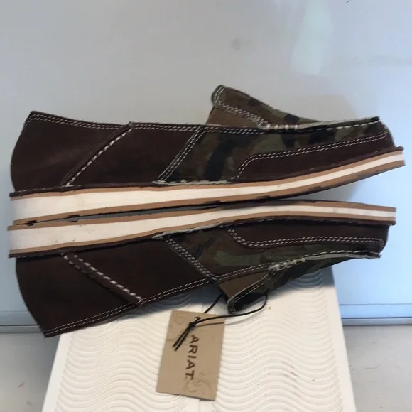 Ariat Women's Camo and Brown Slip-On Shoes - Picture 7 of 10